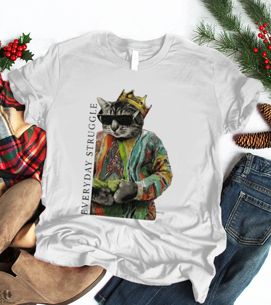 Scottie Barnes Everyday Struggle Cat In Colorful Crowned Outfit T-Shirt