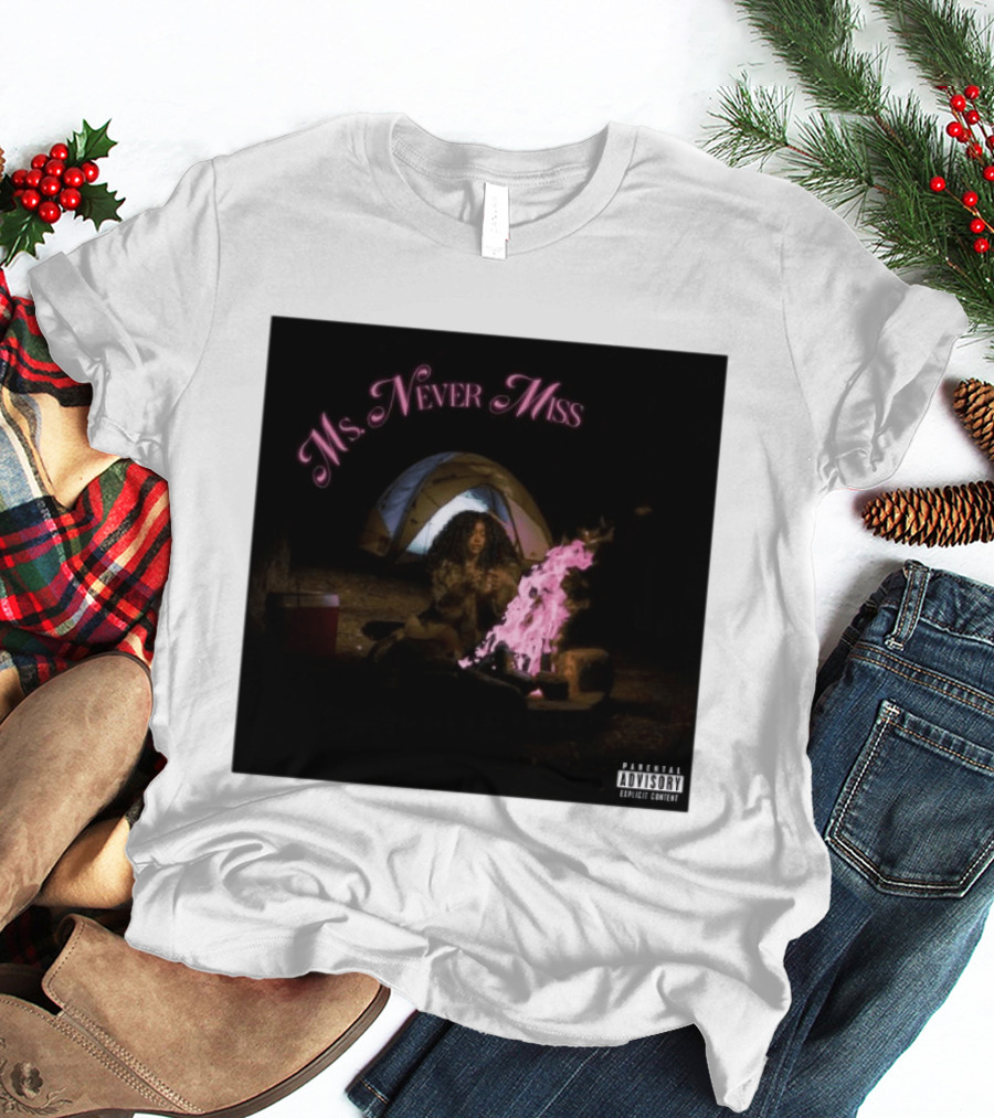 SZA Ms Never Miss Camping Single Cover T-Shirt