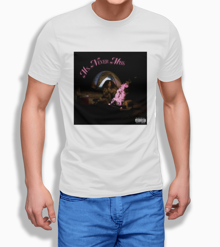 SZA Ms Never Miss Camping Single Cover T-Shirt