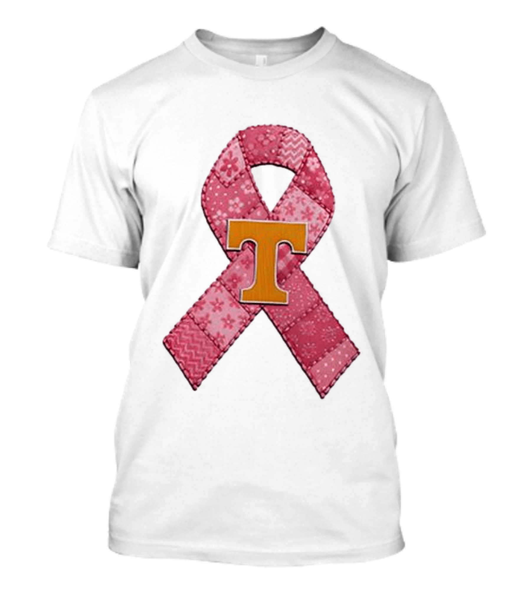 Tennessee Volunteers Pink Ribbon Breast Cancer Awareness T-Shirt