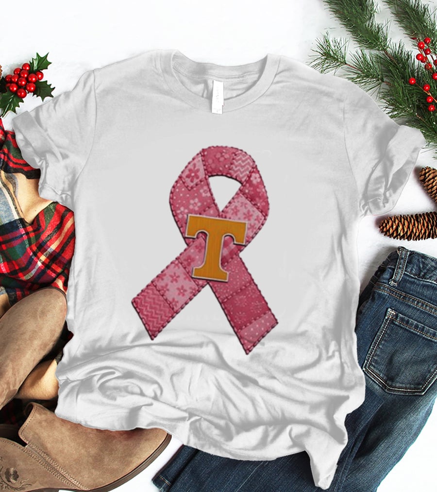 Tennessee Volunteers Pink Ribbon Breast Cancer Awareness T-Shirt