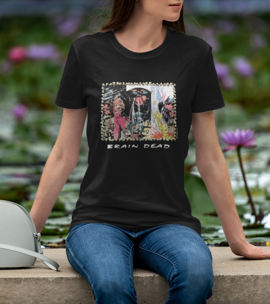 Brain Dead X Predator Comic Style Graphic Collaboration T-Shirt