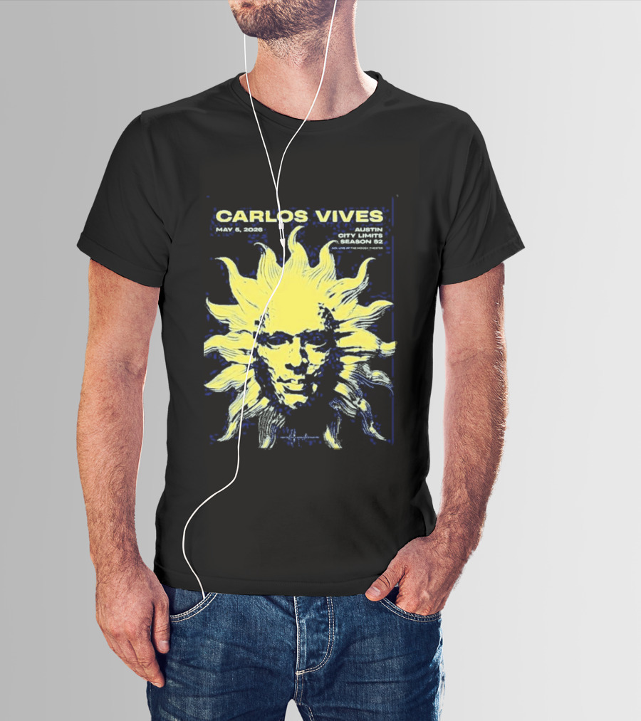 Carlos Vives May 05 2026 Austin Texas Concert Sun T-Shirt