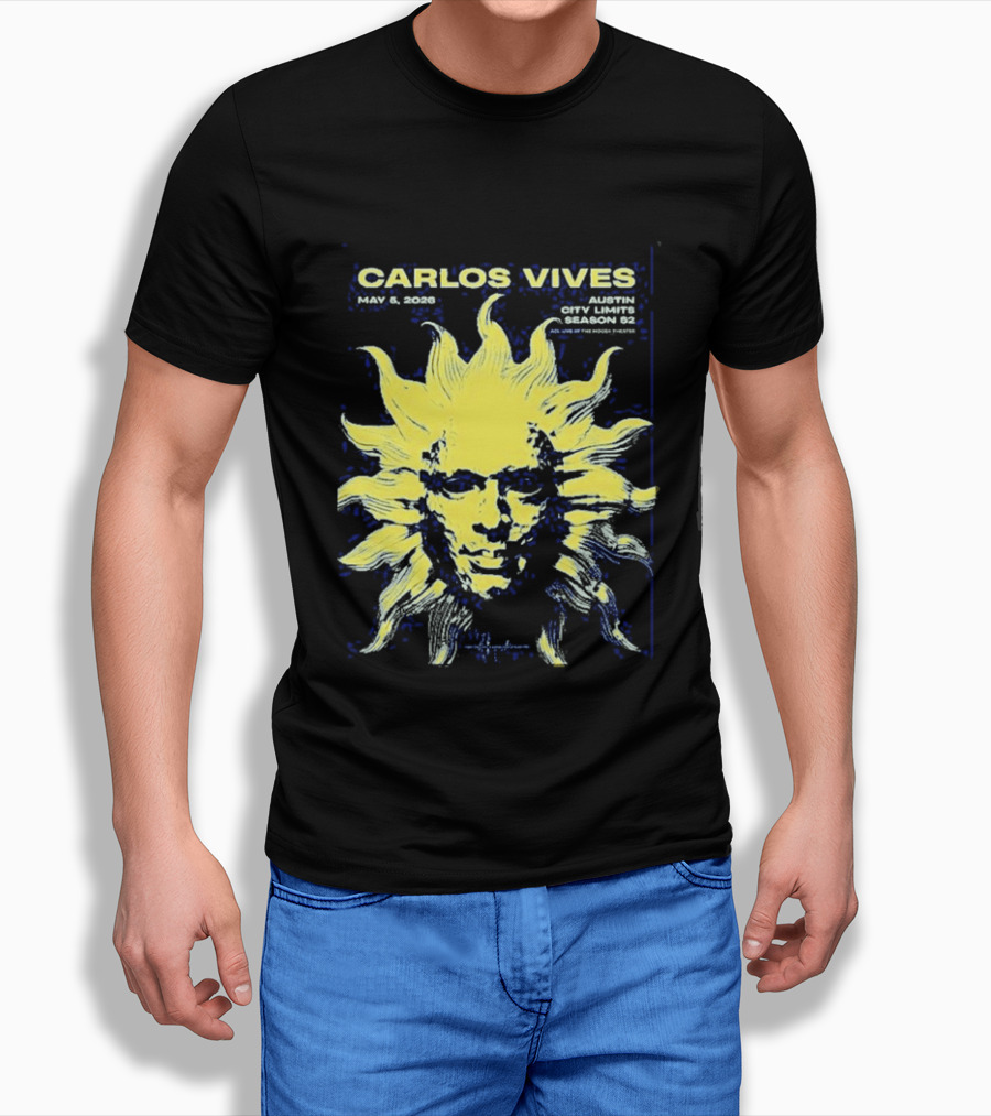 Carlos Vives May 05 2026 Austin Texas Concert Sun T-Shirt