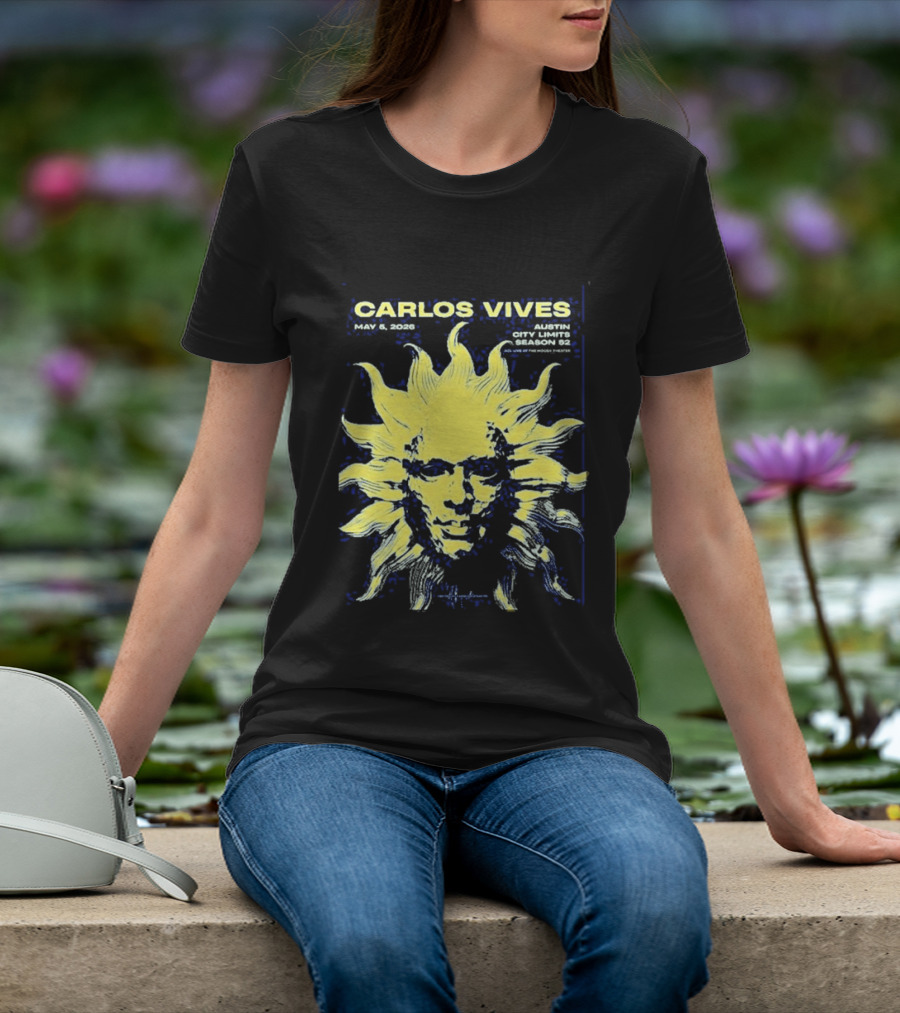 Carlos Vives May 05 2026 Austin Texas Concert Sun T-Shirt