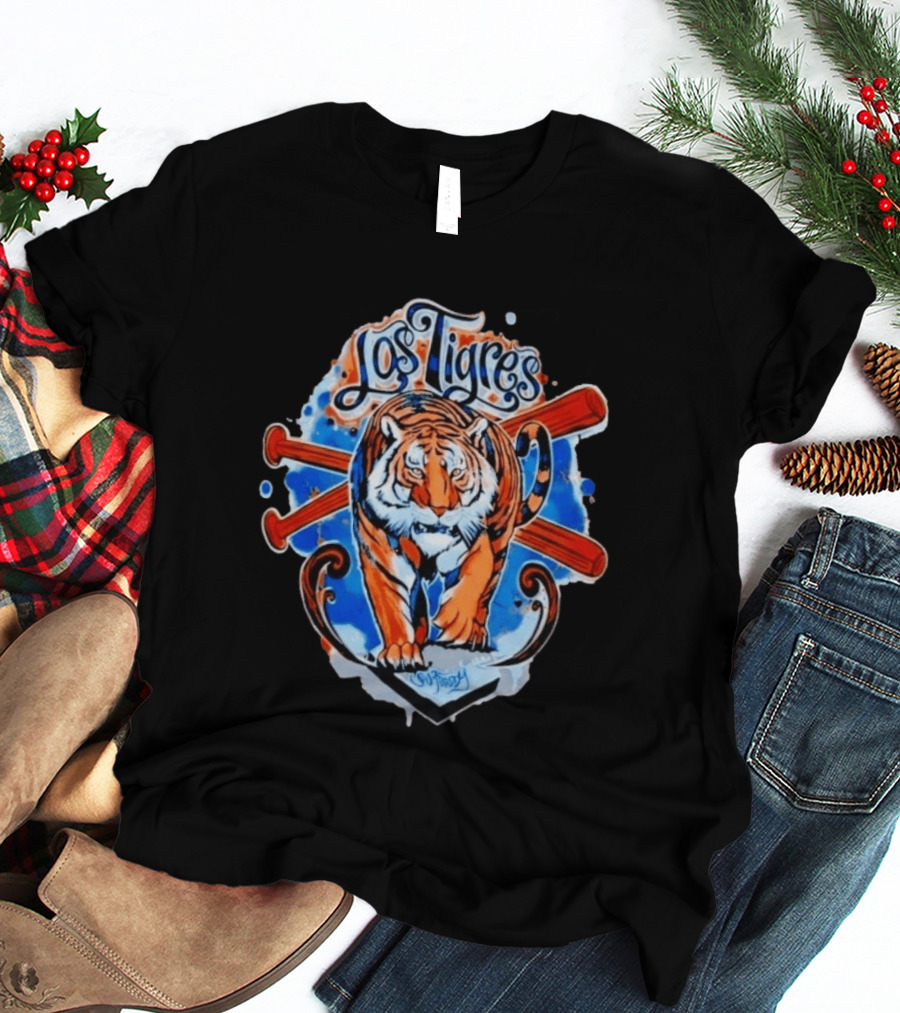 Los Tigres SW Freddy Baseball Tiger T-Shirt