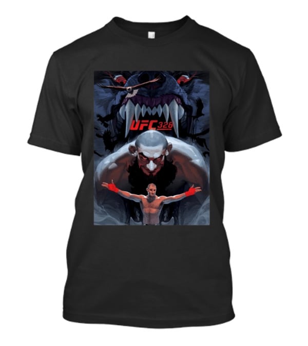 UFC 328 The Hunt Is On By Ognjen Sporin Fighter And Beast T-Shirt