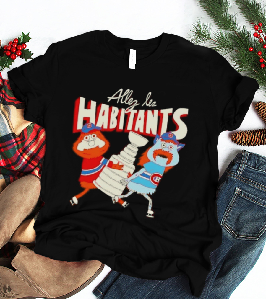 Allez Les Habitants Montreal Canadiens Trophy Celebration T-Shirt