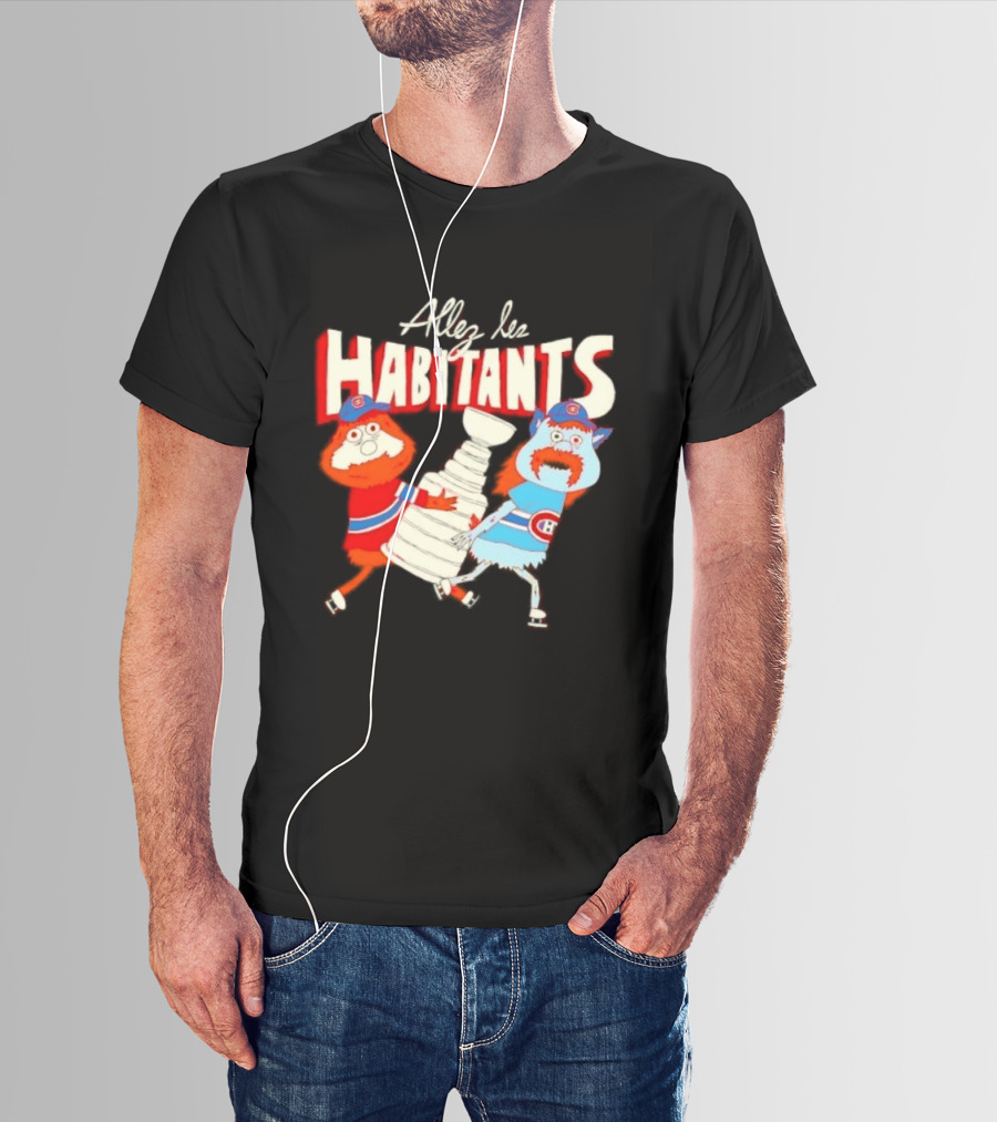 Allez Les Habitants Montreal Canadiens Trophy Celebration T-Shirt