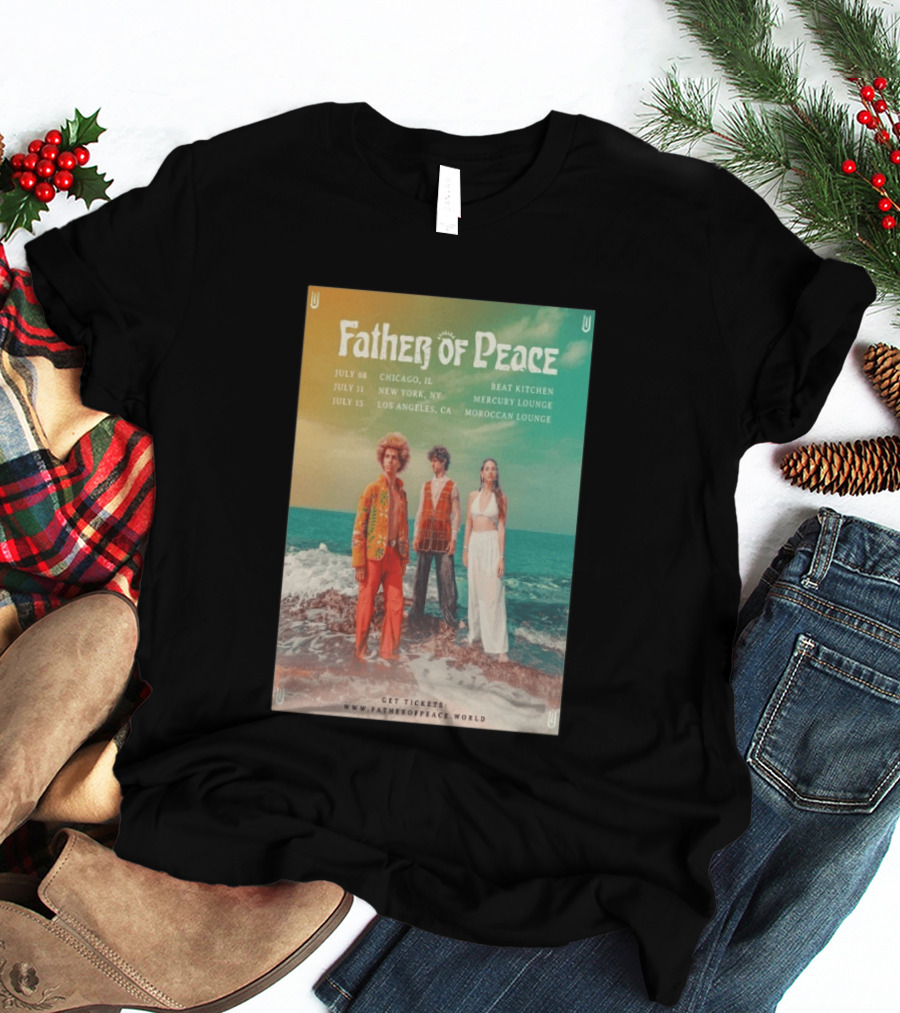 Father Of Peace Fall Tour 2026 Chicago New York Los Angeles T-Shirt