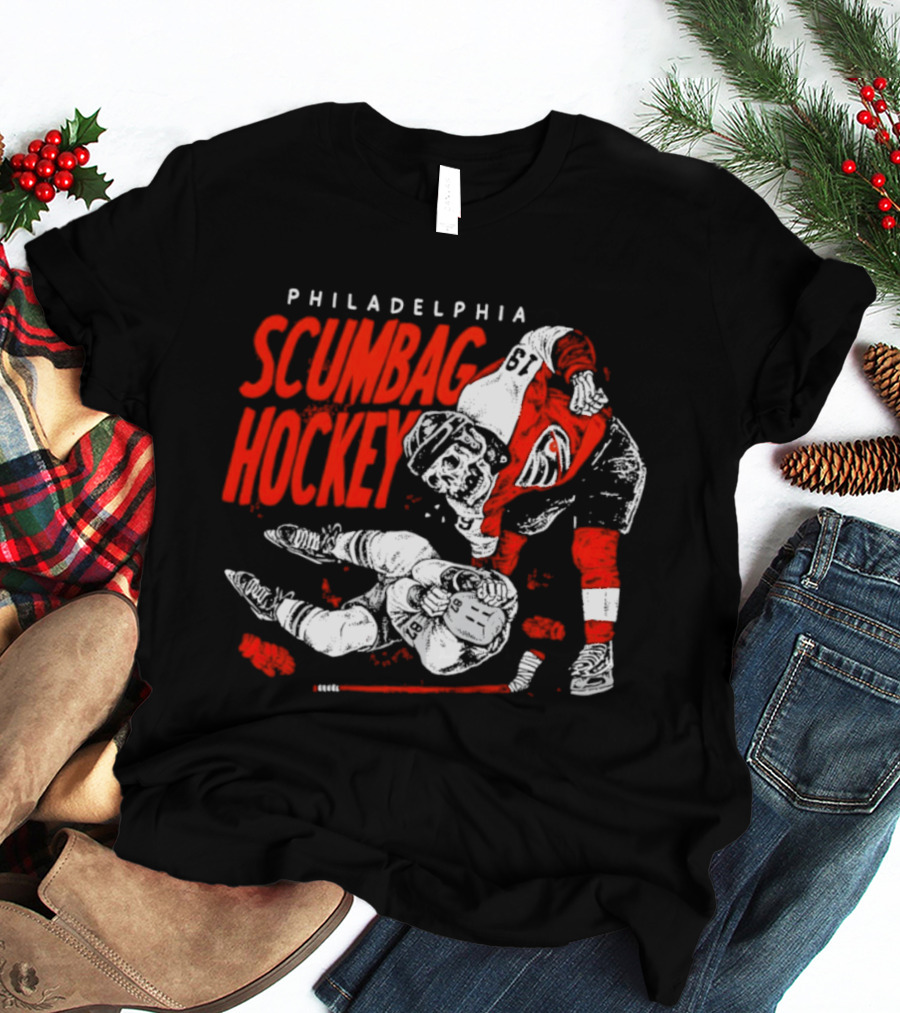 Philadelphia Scumbag Hockey Skeleton Garnet Hathaway NHL 2026 T-Shirt
