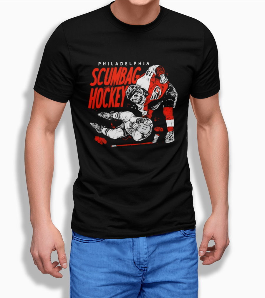 Philadelphia Scumbag Hockey Skeleton Garnet Hathaway NHL 2026 T-Shirt