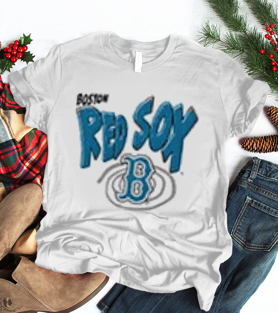 Boston Red Sox Psychedelic B Logo Swirl T-Shirt