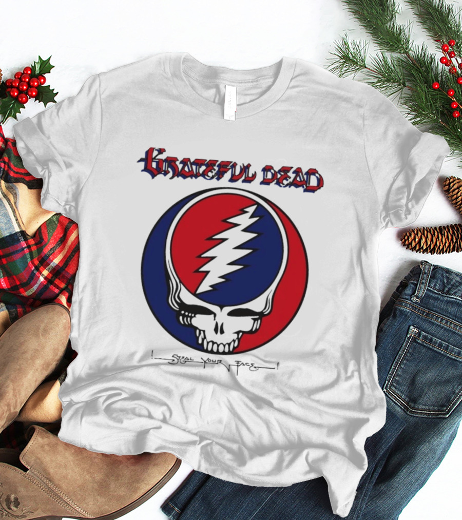 Grateful Dead Steal Your Face Skull Lightning Bolt T-Shirt