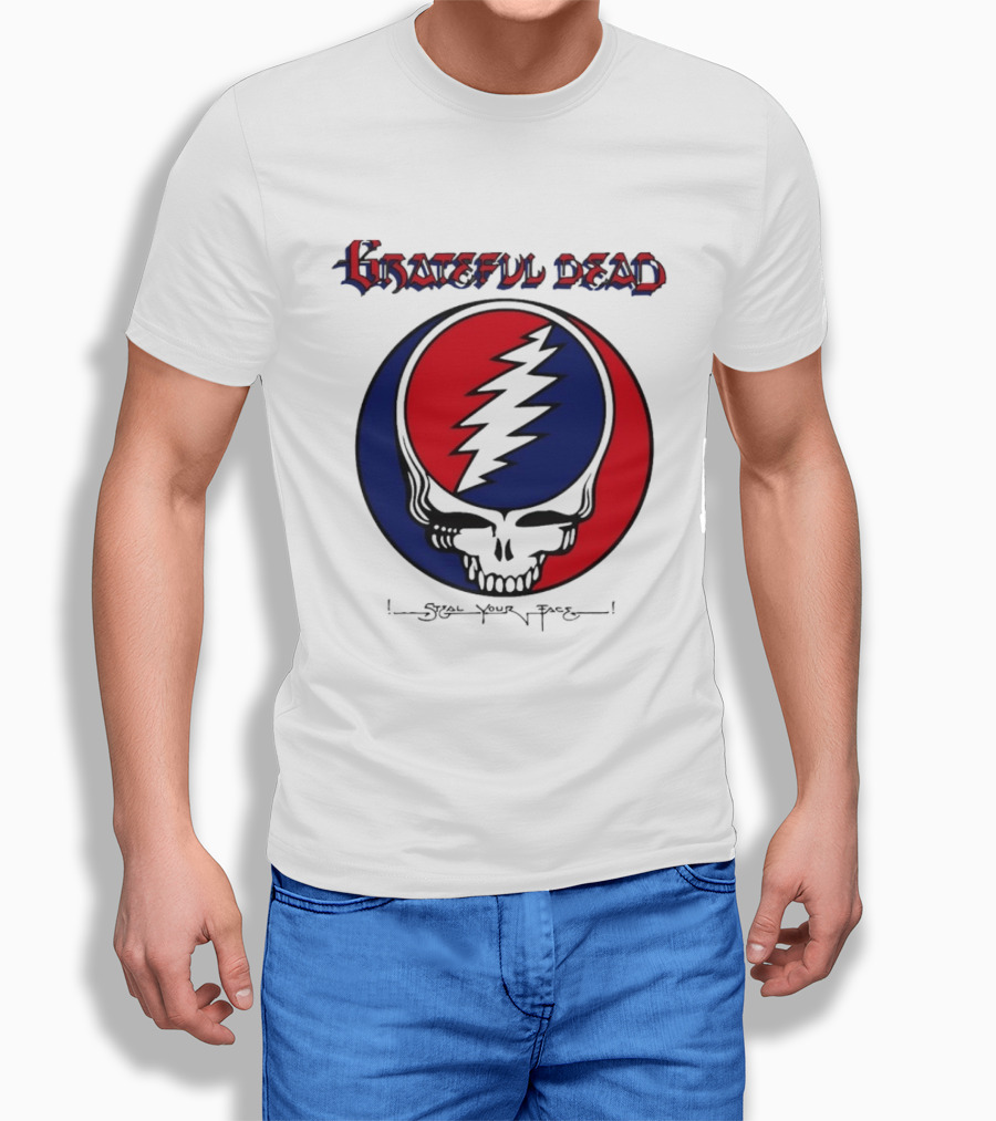 Grateful Dead Steal Your Face Skull Lightning Bolt T-Shirt