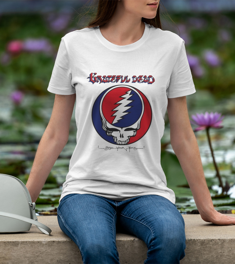 Grateful Dead Steal Your Face Skull Lightning Bolt T-Shirt