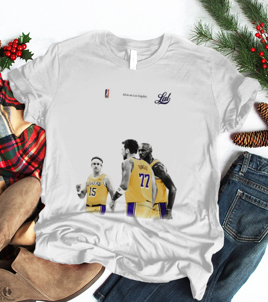 LeBron James Austin Reaves Luka Doncic Lakers Ring Season 2026 Los Angeles NBA Championship Dream Team T-Shirt