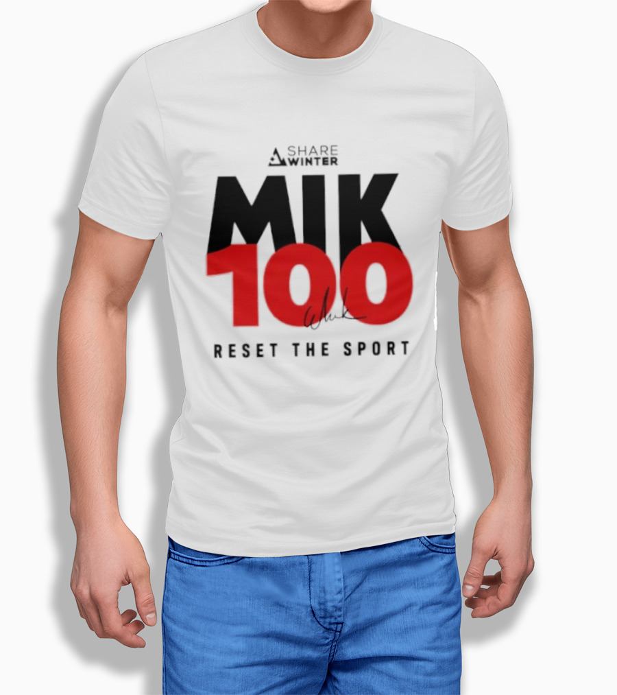 MIK 100 Reset The Sport A Share White T-Shirt