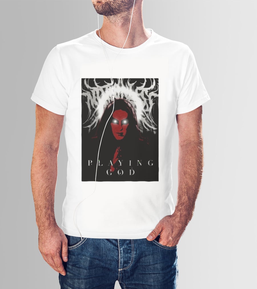 Notshiva Playing God Gothic Dark T-Shirt