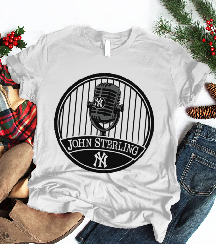 John Sterling Microphone New York Yankees Remembrance T-Shirt