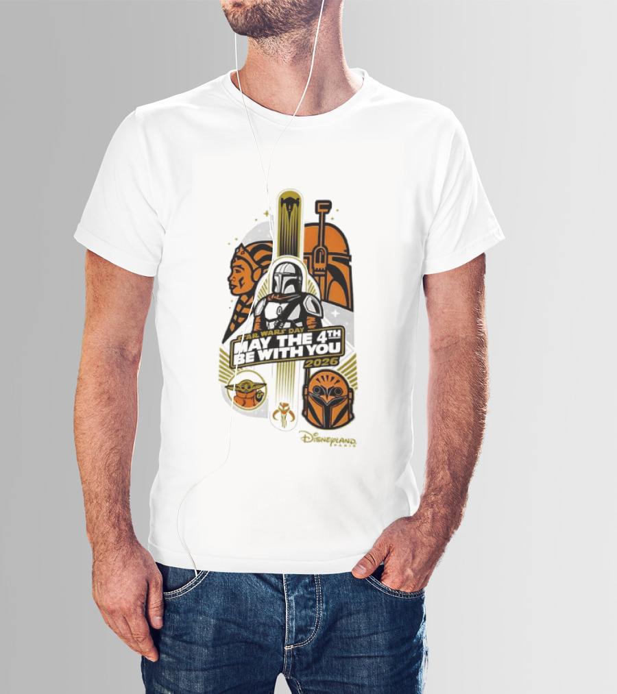 Star Wars Day May The 4th Be With You 2026 Ahsoka Mandalorian Grogu Celebration T-Shirt