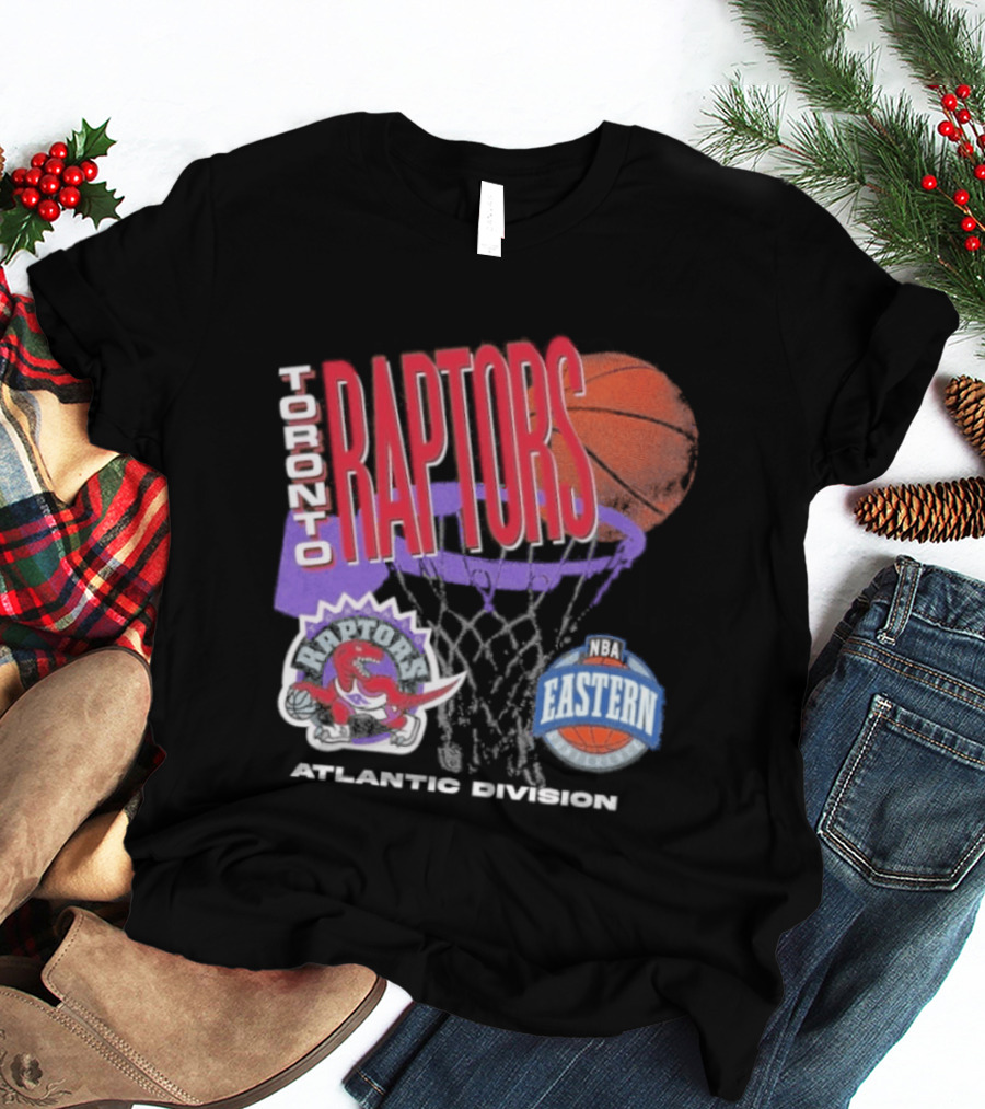 Toronto Raptors 90s Hardwood Classics Atlantic Division Eastern Basketball T-Shirt