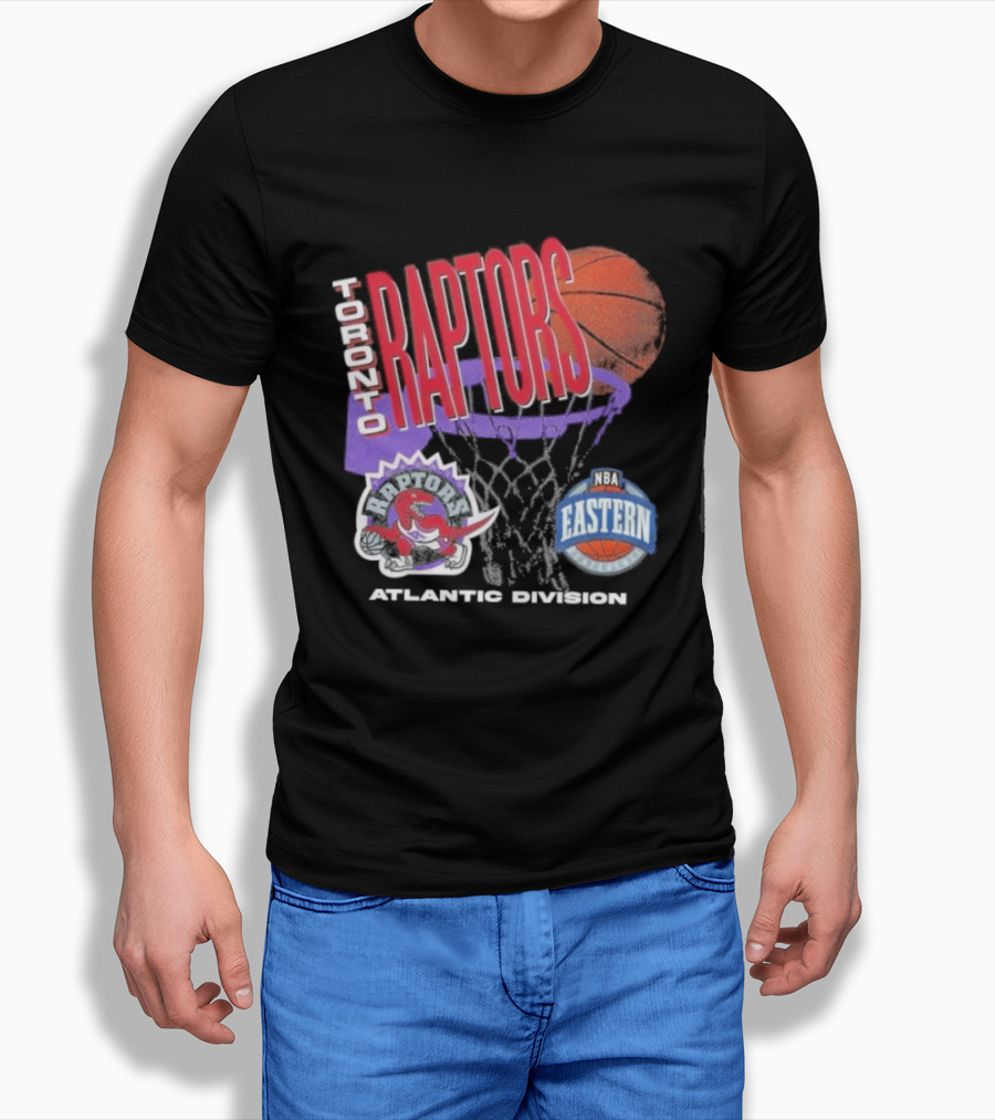 Toronto Raptors 90s Hardwood Classics Atlantic Division Eastern Basketball T-Shirt
