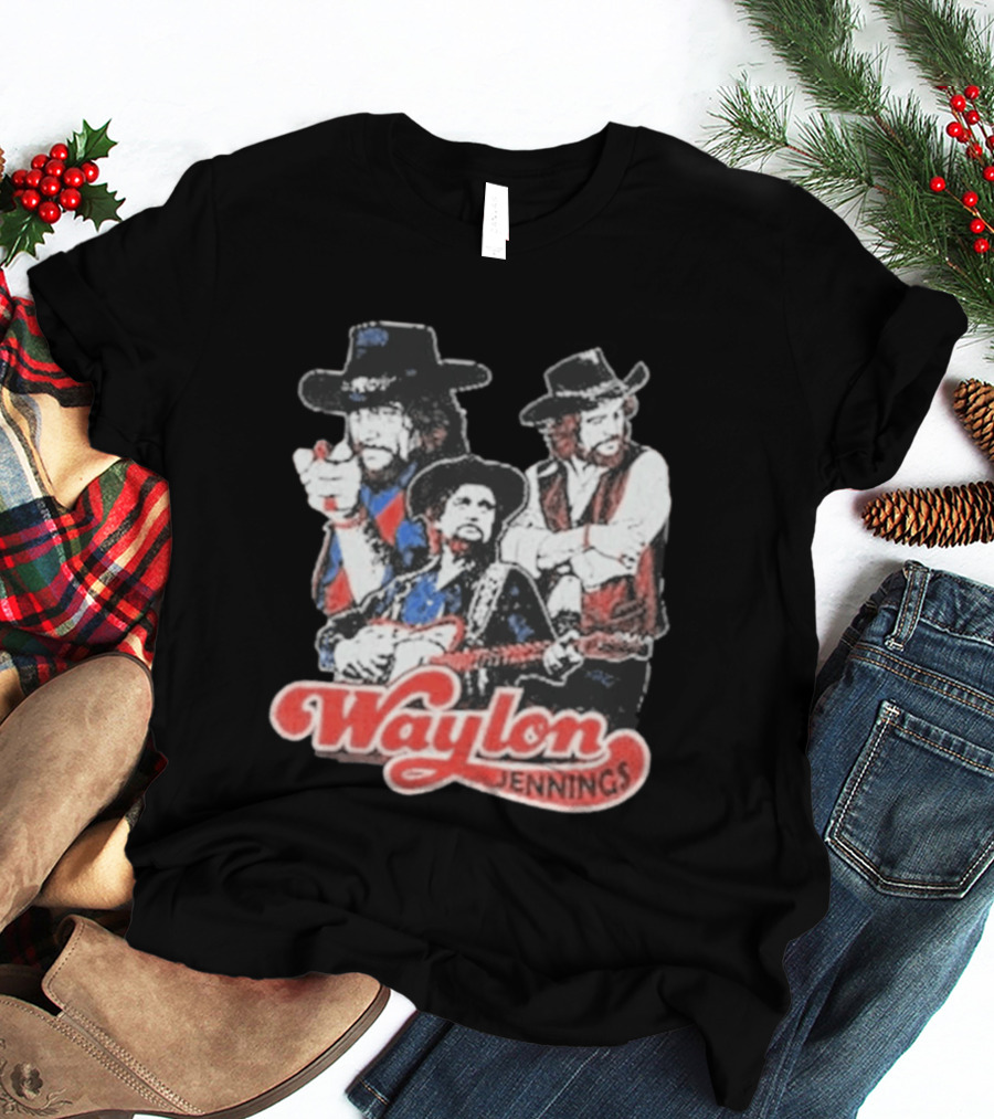 Waylon Jennings Cowboy Trio T-Shirt