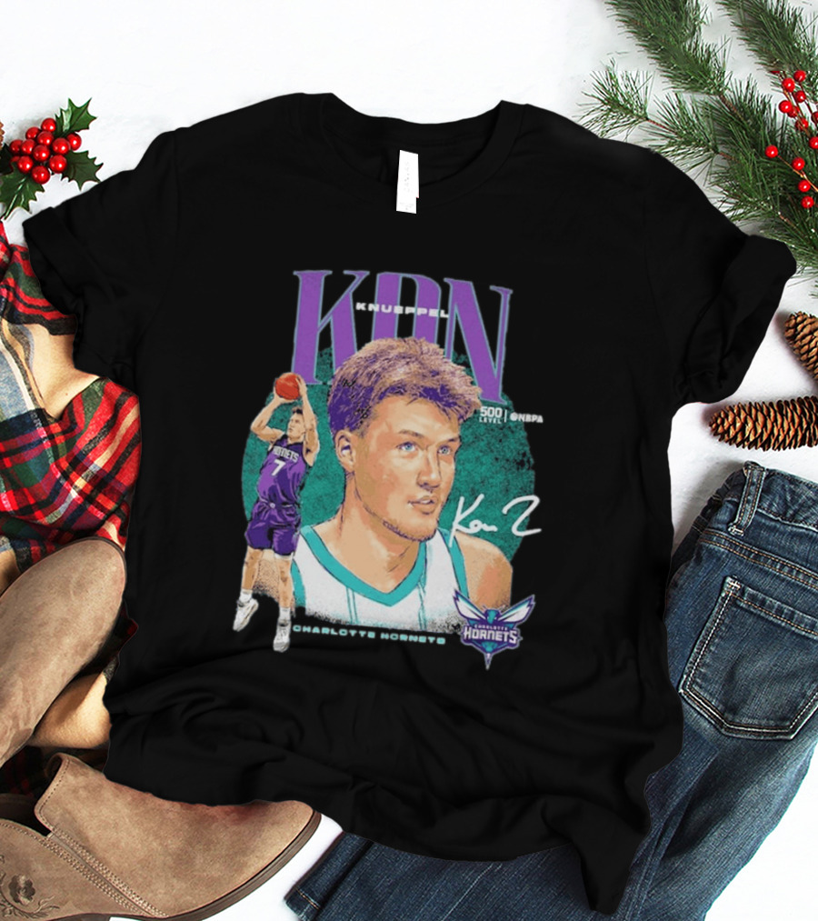 Kon Knueppel Charlotte Hornets Dual Player 500 Level NBA T-Shirt