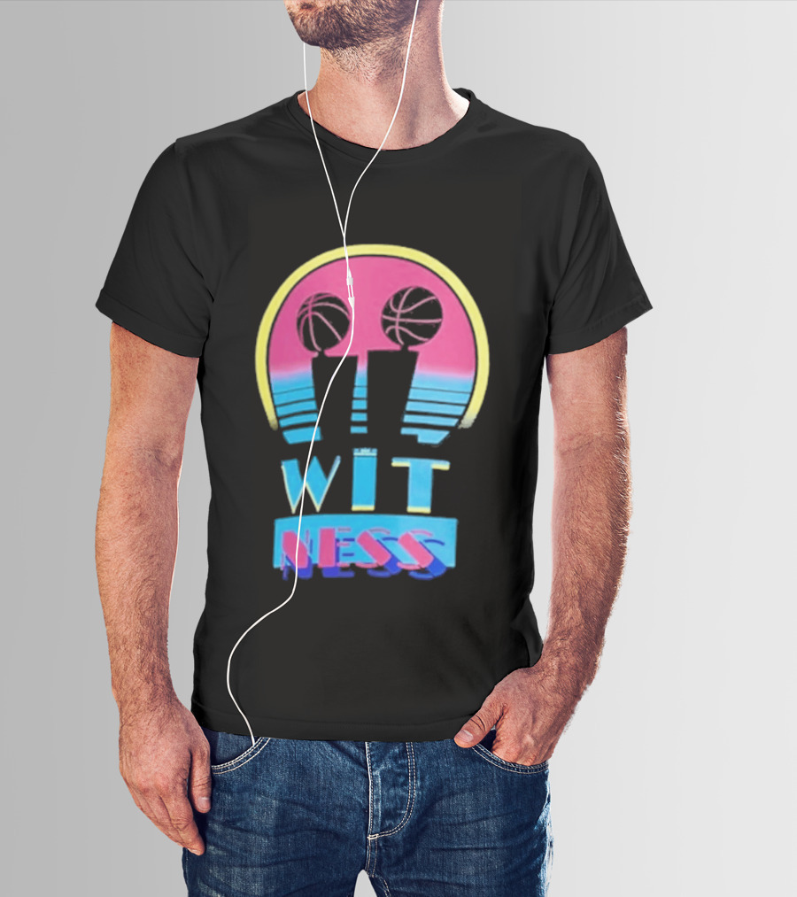 LeBron James Miami Twice Max90 Wit Ness Basketball T-Shirt