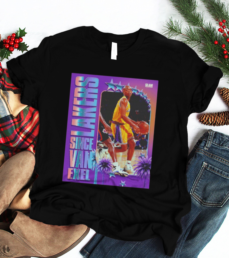 Lakers Since Van Exel SLAM Magazine Retro Basketball Legends T-Shirt