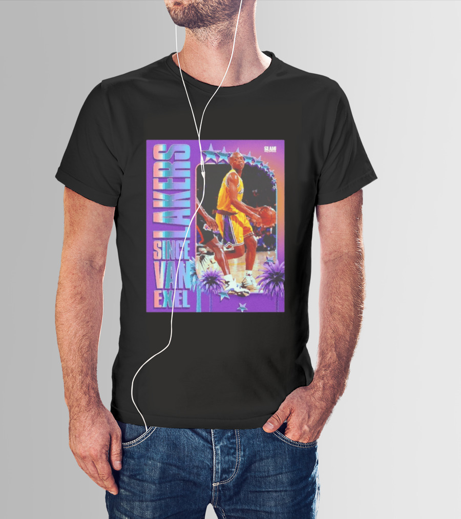 Lakers Since Van Exel SLAM Magazine Retro Basketball Legends T-Shirt