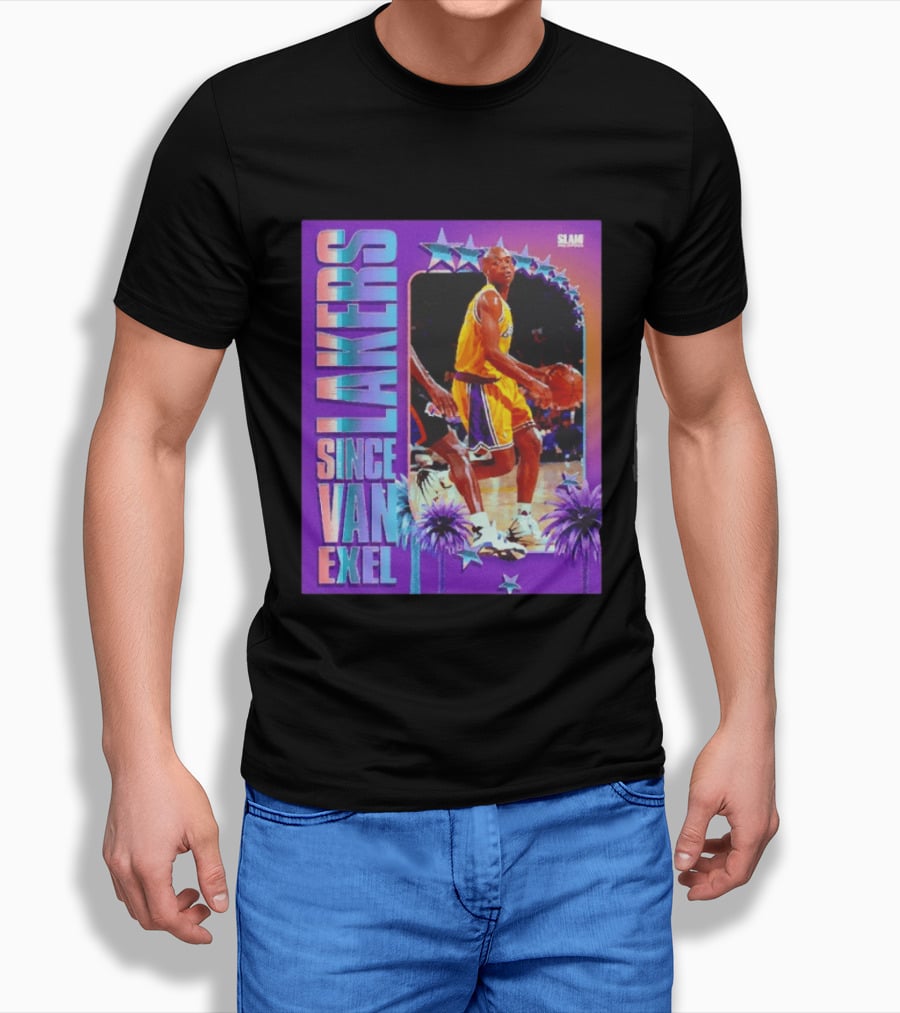 Lakers Since Van Exel SLAM Magazine Retro Basketball Legends T-Shirt