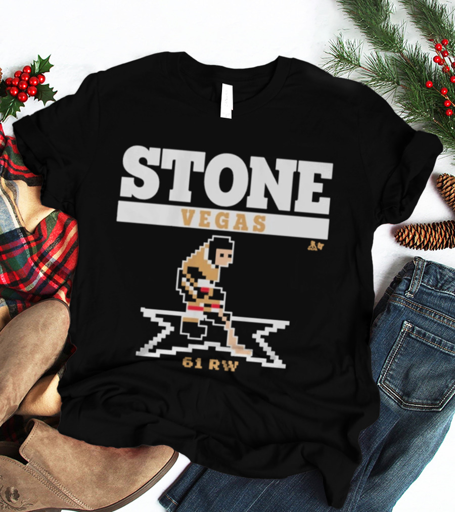 Stone Vegas Hockey 61 RW Pixel T-Shirt