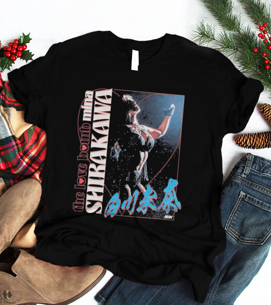 Mina Shirakawa The Love Bomb AEW Shirakawa T-Shirt