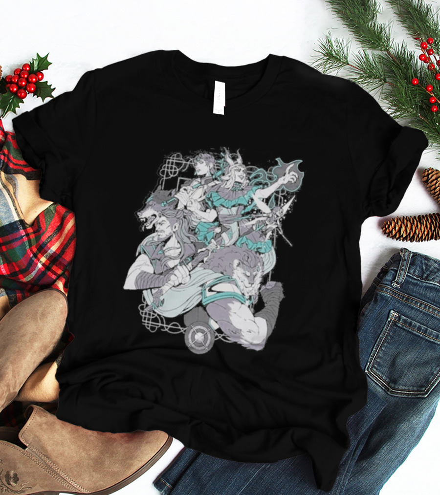 Critical Role Heroes Araman Soldiers Legendary Fantasy Characters T-Shirt