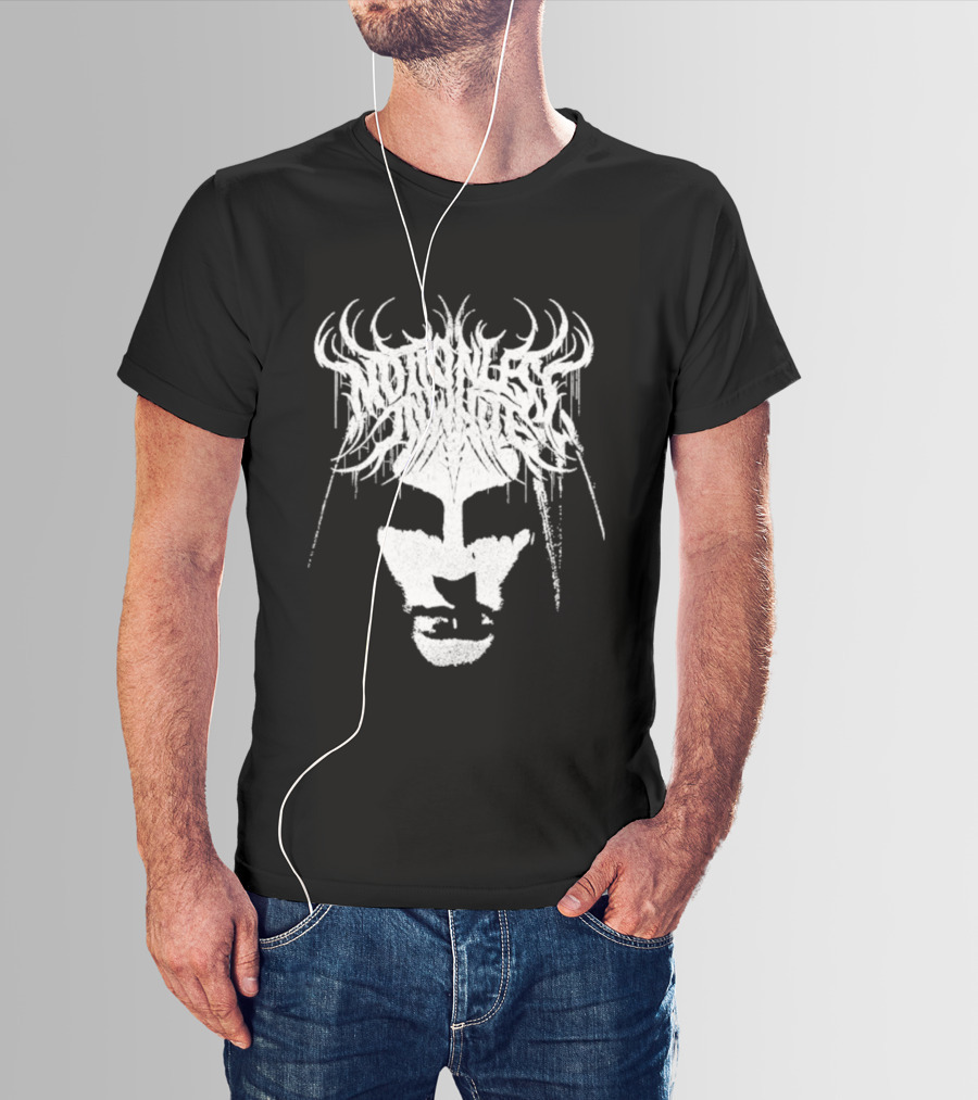 Miw Fear Not The Dark Symmetrical Antlered Reflection T-Shirt