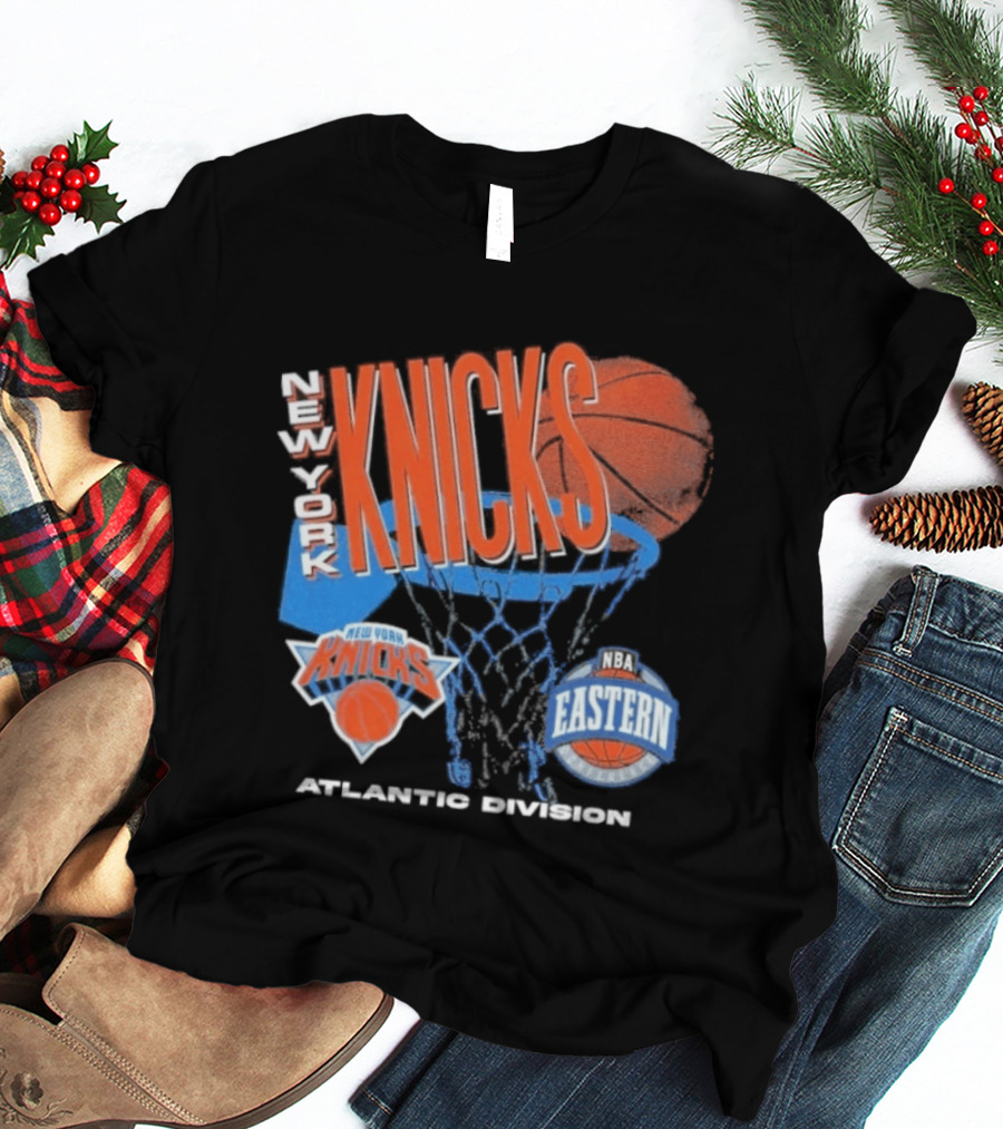New York Knicks 90s Hardwood Classics Eastern Atlantic Division T-Shirt