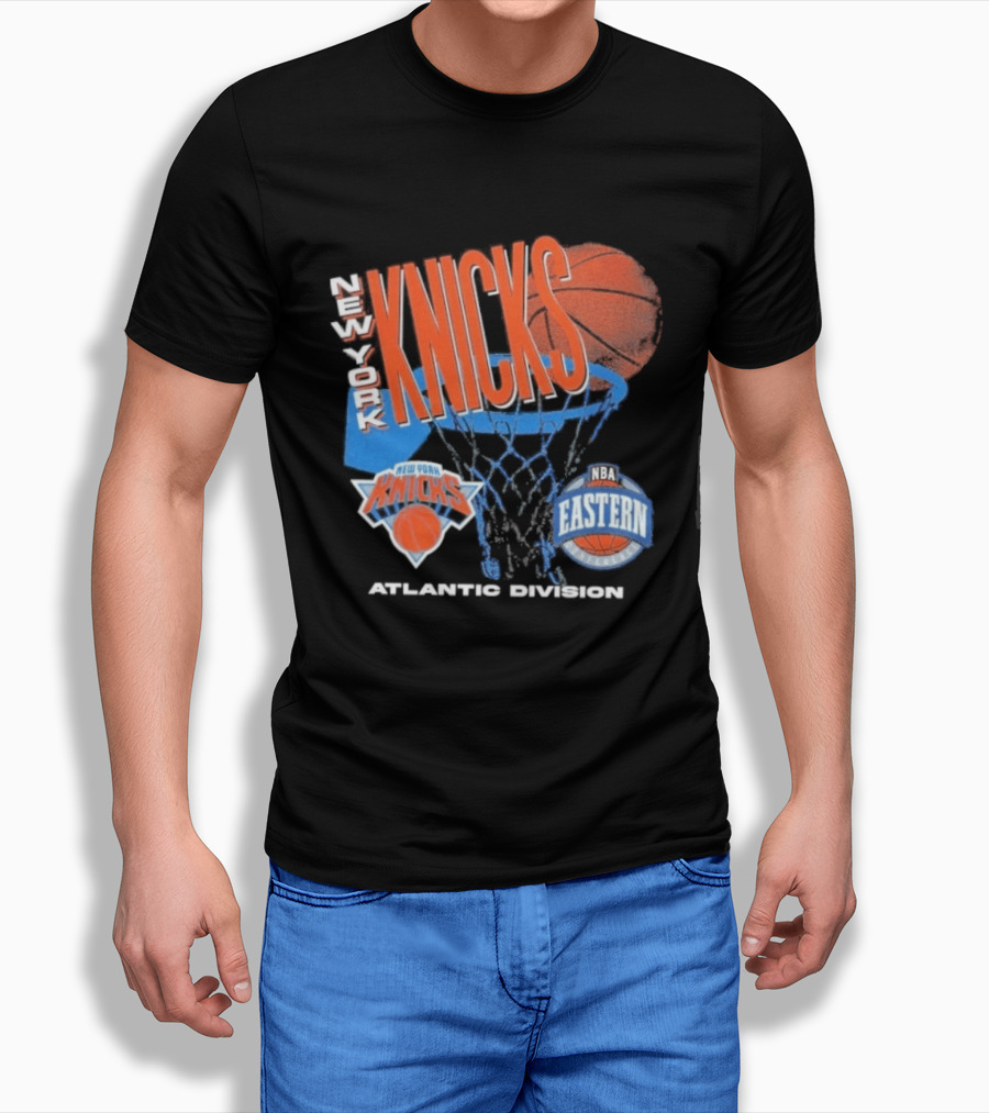 New York Knicks 90s Hardwood Classics Eastern Atlantic Division T-Shirt