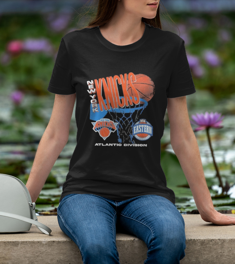 New York Knicks 90s Hardwood Classics Eastern Atlantic Division T-Shirt