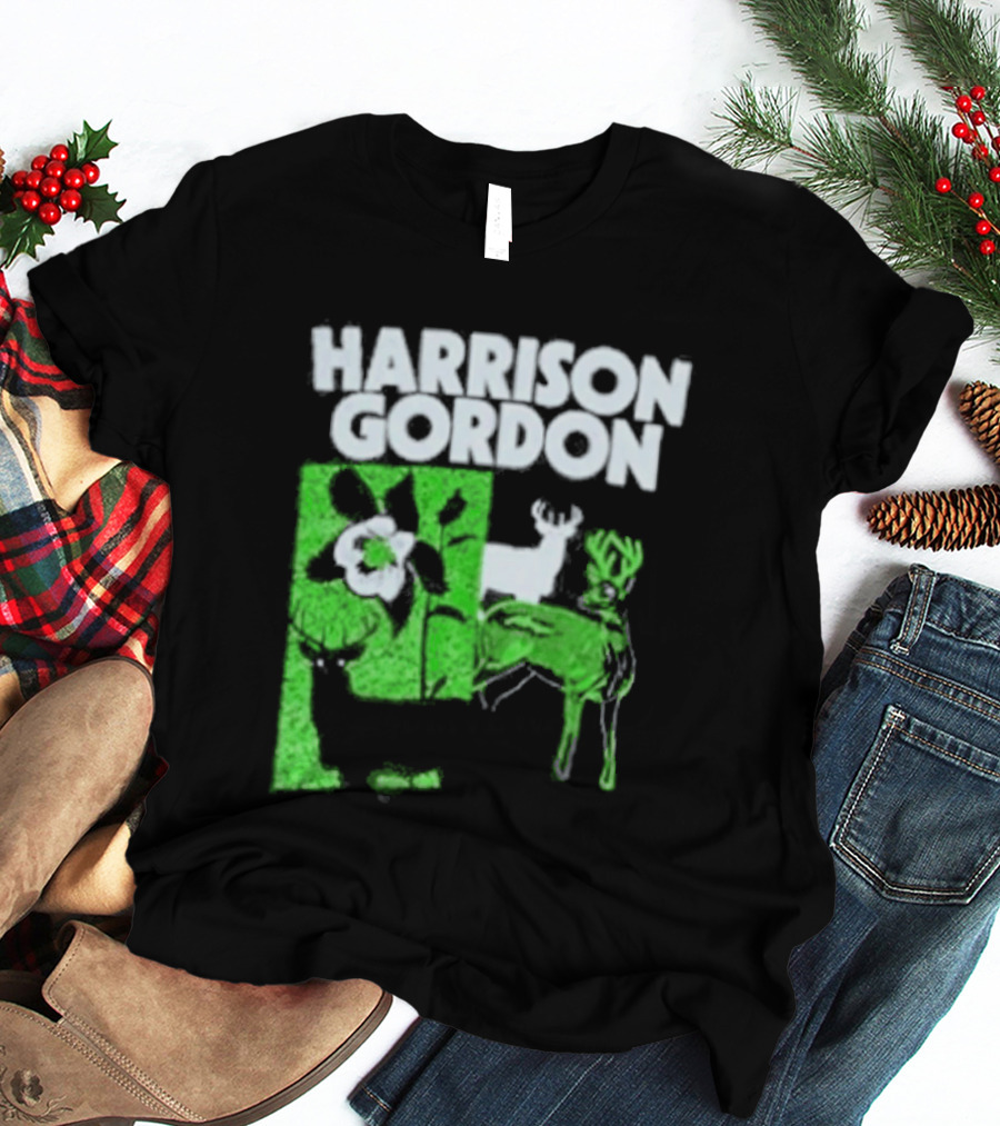 Harrison Gordon Tour Nature Wildlife Deer Flower T-Shirt