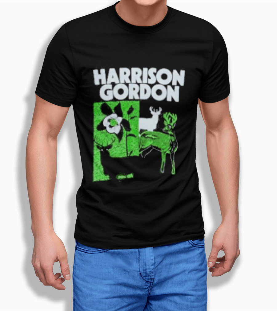 Harrison Gordon Tour Nature Wildlife Deer Flower T-Shirt