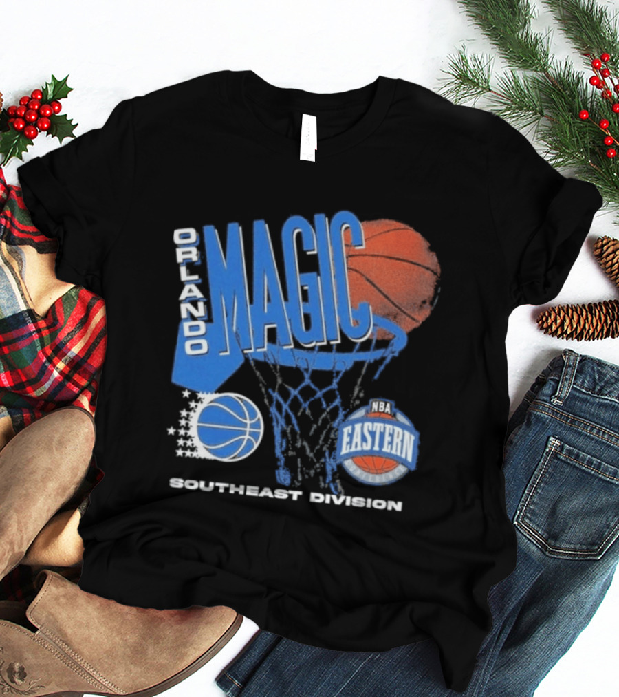 Orlando Magic 90s Hardwood Classics Southeast Division NBA Eastern Conference Basketball T-Shirt