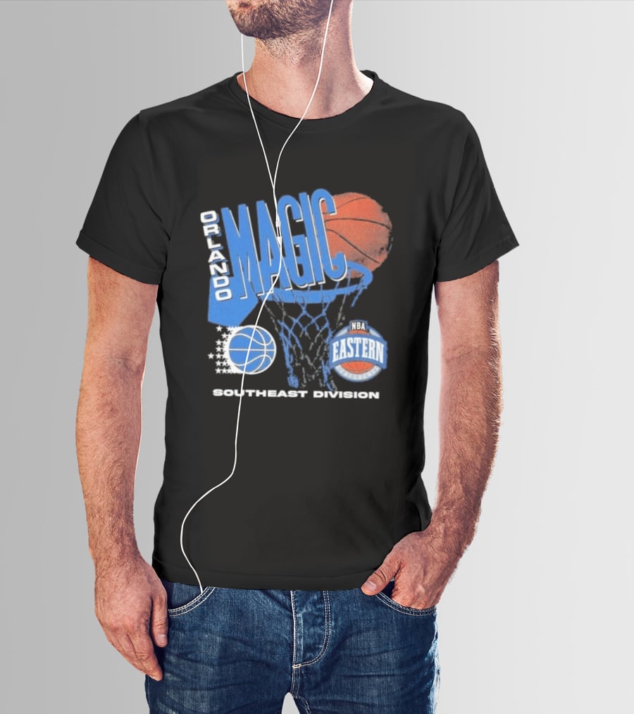 Orlando Magic 90s Hardwood Classics Southeast Division NBA Eastern Conference Basketball T-Shirt