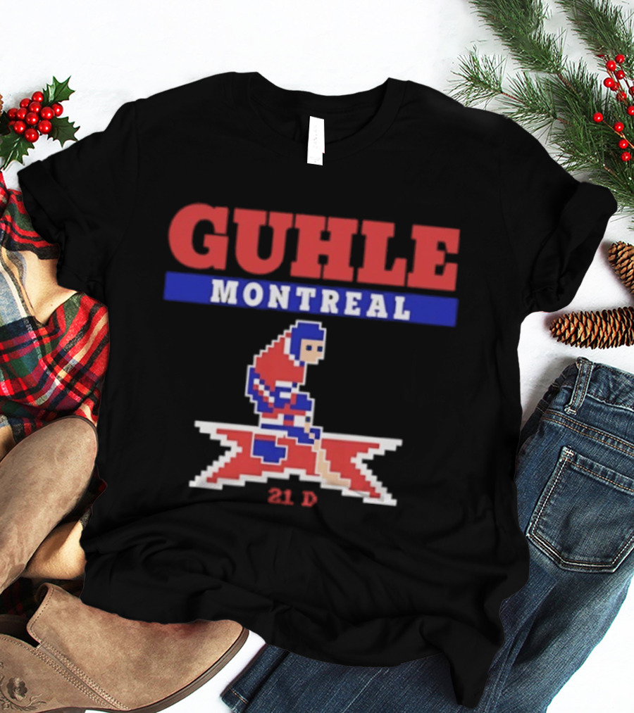 Guhle Montreal Canadiens Pixel Art 21 D Hockey T-Shirt