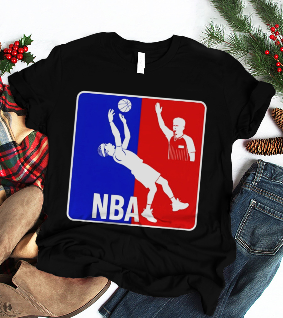 NBA 2026 SGA Flopping Moment OKC Thunder With Referee T-Shirt