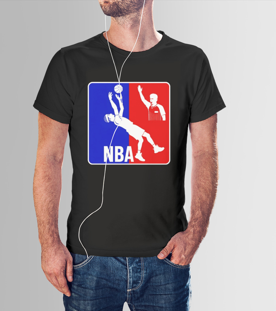 NBA 2026 SGA Flopping Moment OKC Thunder With Referee T-Shirt