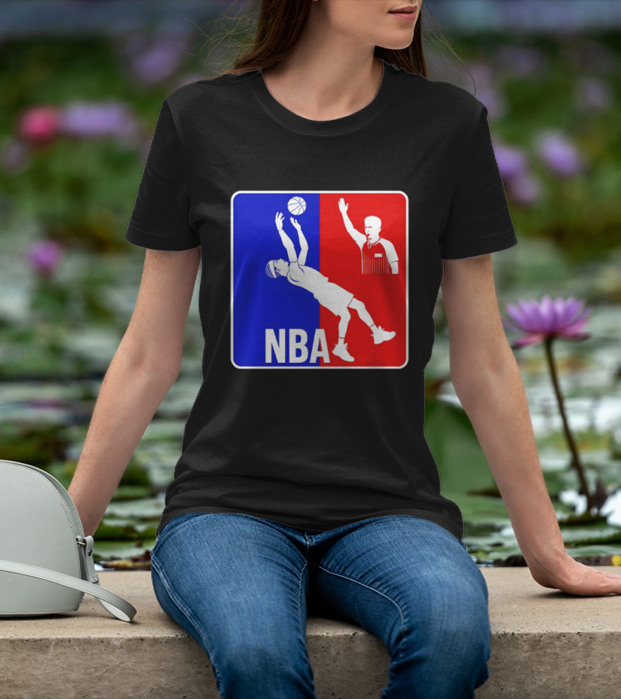 NBA 2026 SGA Flopping Moment OKC Thunder With Referee T-Shirt