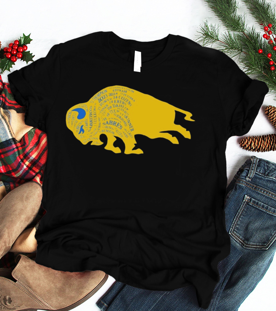 Buffalo Sabres Tage Thompson Rasmus Dahlin Alex Tuch Hockey 2023 Team Players T-Shirt