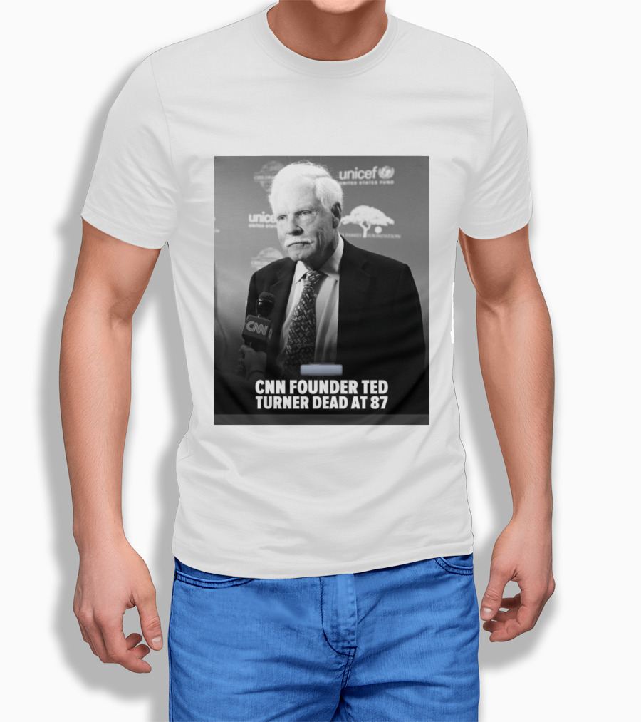 CNN Founder Ted Turner Dead At 87 UNICEF Interview T-Shirt
